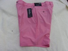 NWT Walter Hagen Golf shorts, men's 36, 9 in. ins., 70, pink, pockets