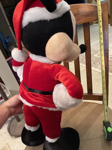 Disney Mickey Mouse Santa Clause 24” Stand Up Gemmy Plush Christmas Decoration - Picture 10 of 10