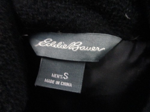 Eddie Bauer Vest Jacket Mens S Black Goose Down Puffer Coat Quilted Hiking Adult - Picture 6 of 9