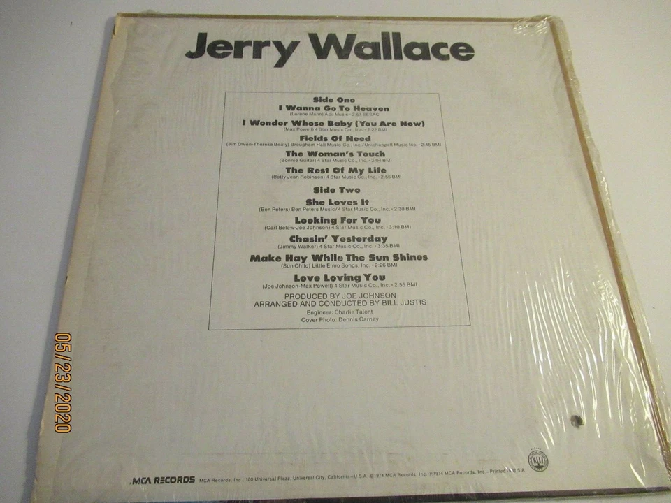 Jerry Wallace: I Wonder Whose Baby / LP / Album 1974 Decca 462 - Image 2 of 4