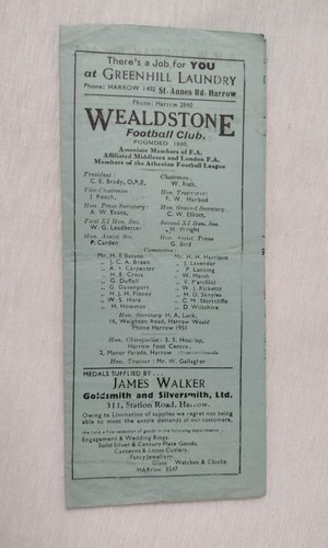 1945 Wealdstone v Leyton 24th November League (Senior Section) - Picture 4 of 6