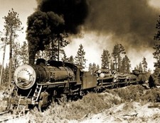 1951 Long Bell Lumber Company Train Tennant CA Picture Poster Photo 5x7