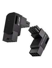 Shield Series 8-Pin PCIe GPU Power Adapter90-Degree Angled Connector Aluminum...