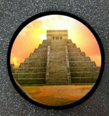 Mexiko Chichen Itza Yucatan 3 Zoll Sublimation Aufbügeln oder Aufnähen Patch Abzeichen 