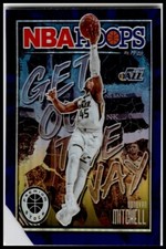 2019 Hoops Premium Stock #6 Donovan Mitchell Get Out The Way Purple