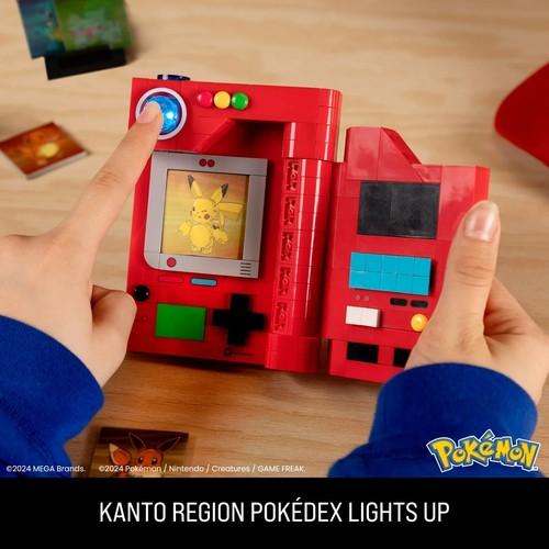 MEGA Pokemon: Kanto Region Pokedex with 5 Cards -For Collectors, Building Set - 第 5/6 張圖片