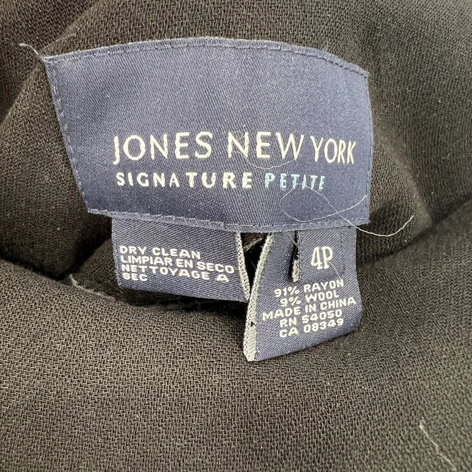 Saia Jones New York Feminina 4P Preta Floral Capricho Fada Swing Gótica - Imagem 4 de 4