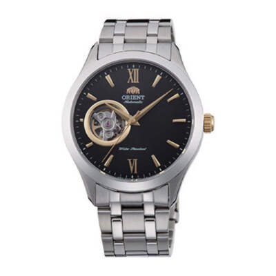 Orient mechanische moderne schwarze Herrenuhr TAG03002B0