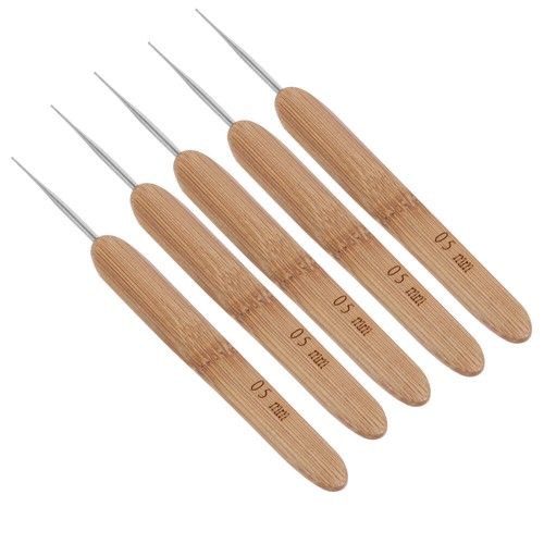 5 Pcs Dreadlocks Tool Hairdressing Needle Crochet Hook Wig Kit Hooks 0.