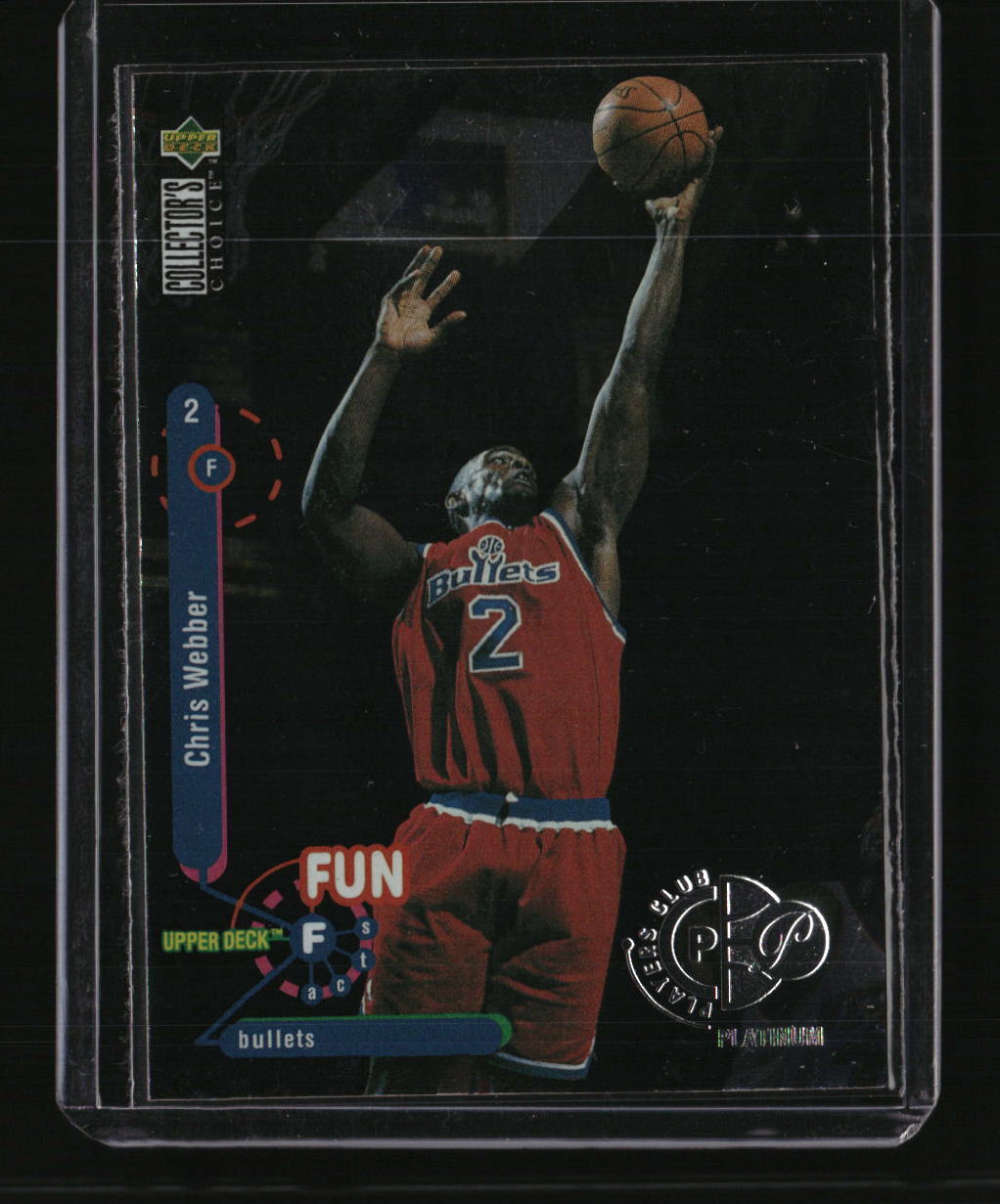 1995-96 Collector's Choice #194 Chris Webber Platinum Player's Club
