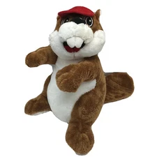 BU-CEE'S Bucee The Beaver Brown White Red Hat Cap JAGG  Plush 15" Lovey Toy 2015
