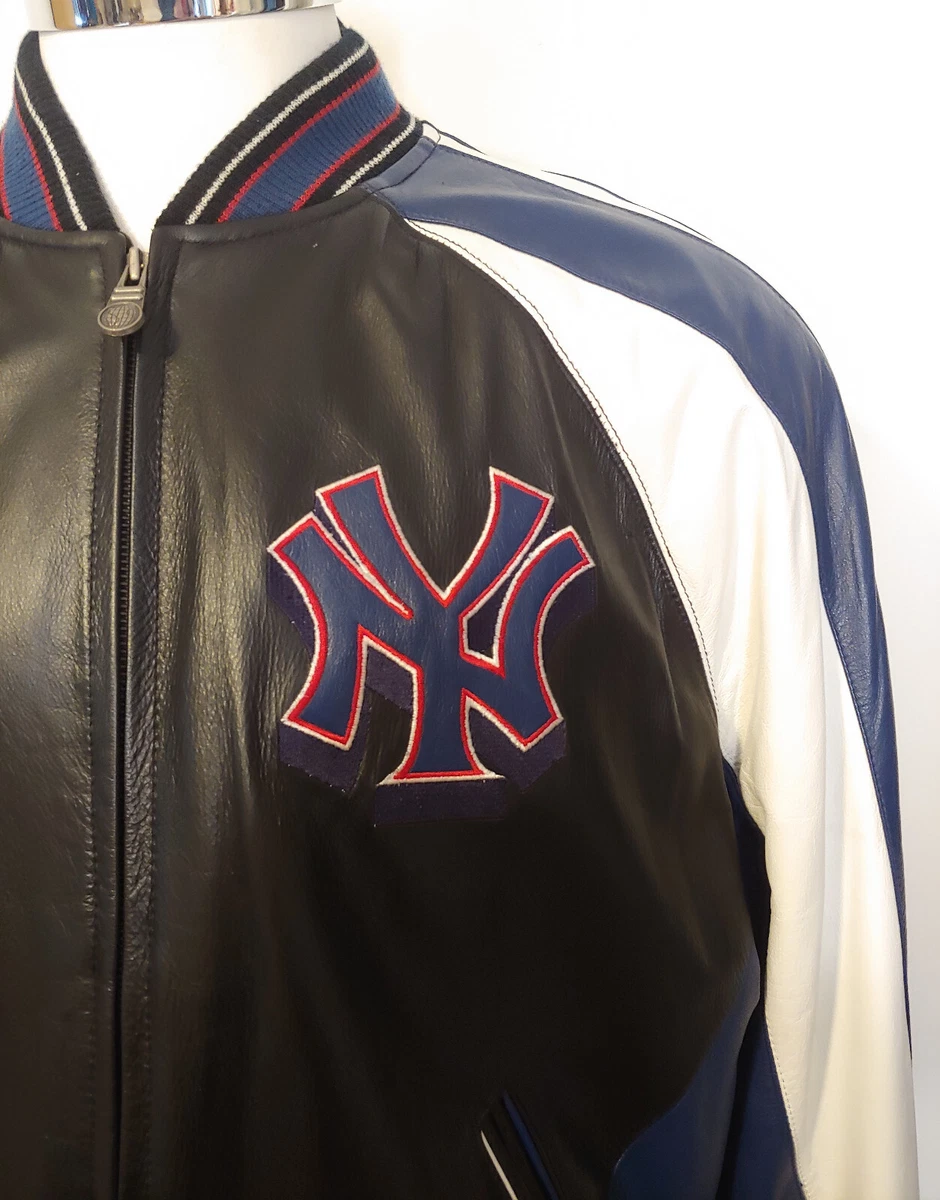 Ny yankees leather jacket clearance