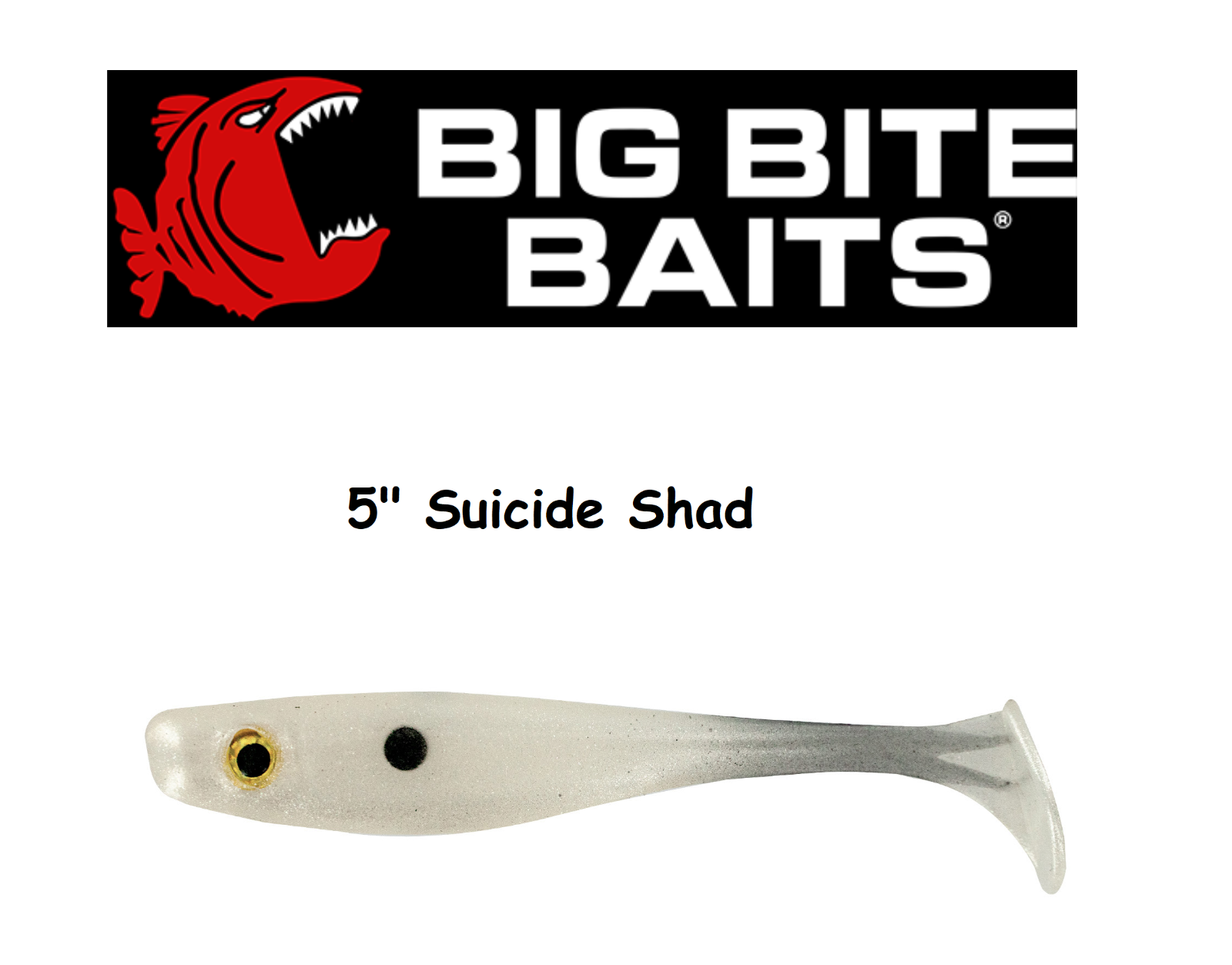 Big Bite Baits 5 Suicide Shad - Choice of Colors