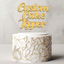 Personalised Custom Acrylic Cake Topper Birthday Party Decoration Any Name Word