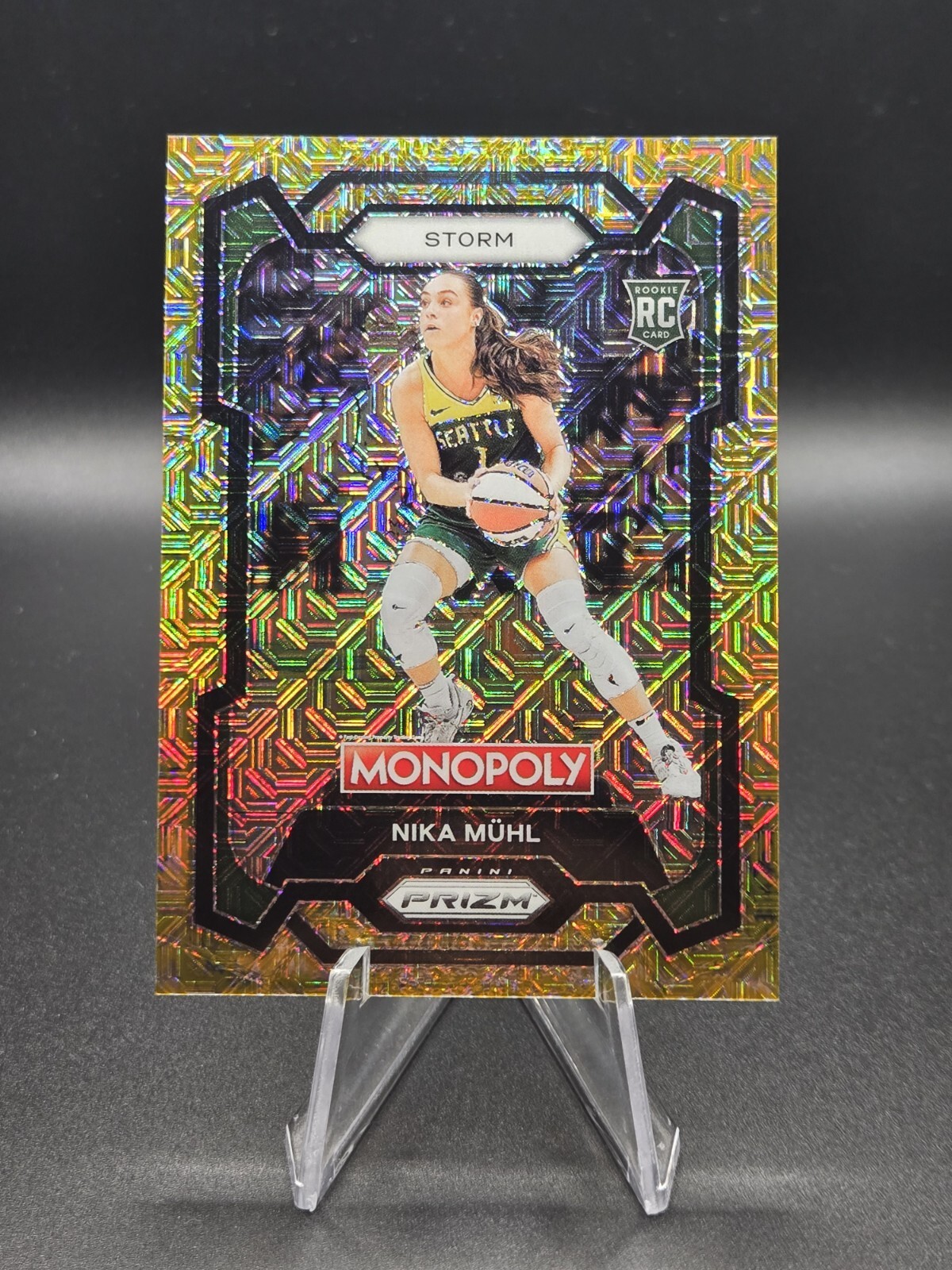 2024 WNBA Panini Prizm Monopoly - Nika Muhl - Millionaire Gold Mojo /500 #4