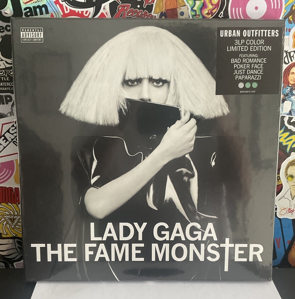 LADY GAGA The Fame Monster 3LP NEW LIMITED EDITION COLOR VINYL W/HYPE STICKER UO