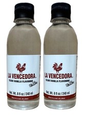 La Vencedora Mexican Vanilla Flavoring New Presentation Clear 8oz. Pack of 2
