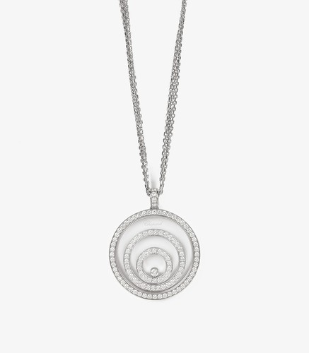 Chopard Pavé Diamond 18ct White Gold Happy Spirit Pendant