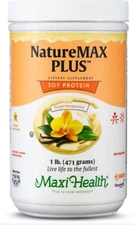 Maxi Health, Maxi Naturmax Plus Creamy Vanilla, 1 Pound Tub