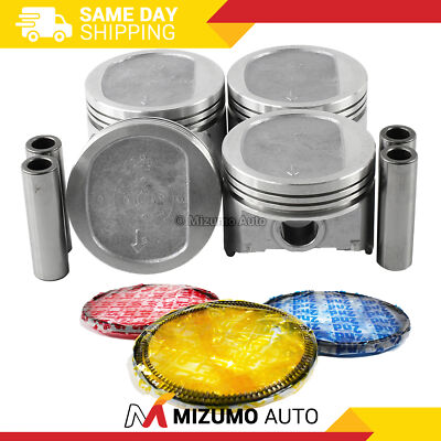 Pistons w/ Rings fit Fits 94-95 Jeep 2.5L L4 OHV 8v N/R
