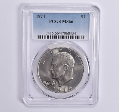 MS66 1974 Eisenhower Dollar Ike PCGS Blue Lbl | eBay