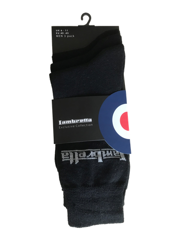 Lambretta Herren Socken 3 Paar Cotton Rich Socken UK 6 - 11 Einheitsgröße - Bild 7 von 27