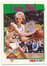 LARRY BIRD 1991 NBA HOOPS #319 NBA YEARBOOK BOSTON CELTICS MINT