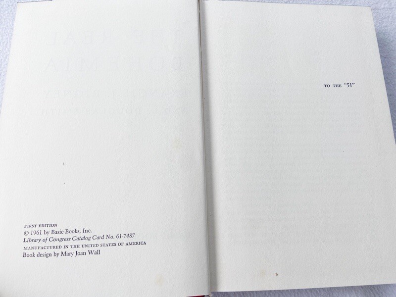 (First Edition) The Real Bohemia by Francis J. Rigney 1961 Hardcover