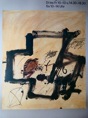 Antoni TAPIES (1923-2012) - Ausstellungsplakat 1984