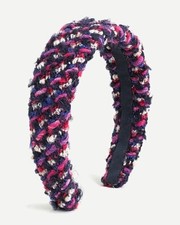 NWOT WIDE WOOL HEADBAND IN CONFETTI TWEED