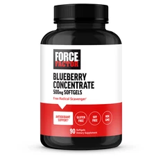 FORCE FACTOR Blueberry Concentrate 500mg with BlueRich Blueberry Extract, 90ct