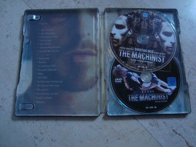 THE MACHINIST 3 Disc SteelBook Blu-ray +2DVD Christian Bale