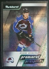 2020-21 Parkhurst Prominent Prospects Shane Bowers Rookie Colorado /New Jersey