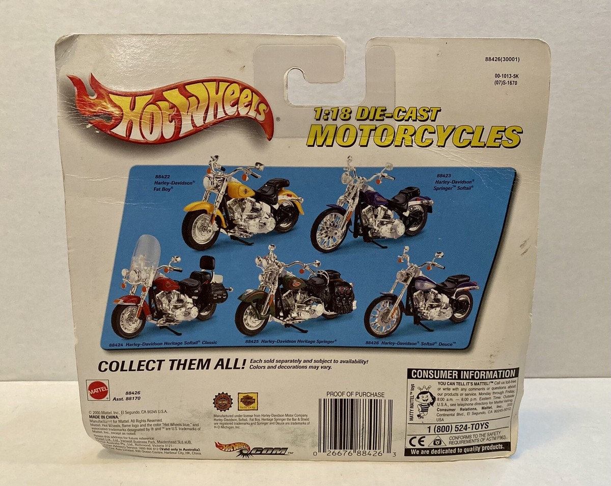 ミニカー HARLEY-DAVIDSON 2004 SOFTAIL DEUCE 1/10 2004 Harley Softail Deuce 1:10 Ertl American Muscle 33154 Teal