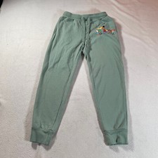 Hey Arnold Sweatpants Youth Medium Green Track Pants Athletic Tapered Leg 9
