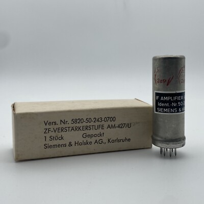 MIL Spec Siemens Halske AM- 427/U Röhre NOS in OVP Tube Amplifier BWB