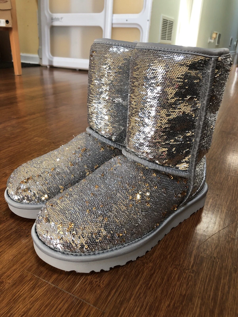 Ugg classic shop short sequin boot