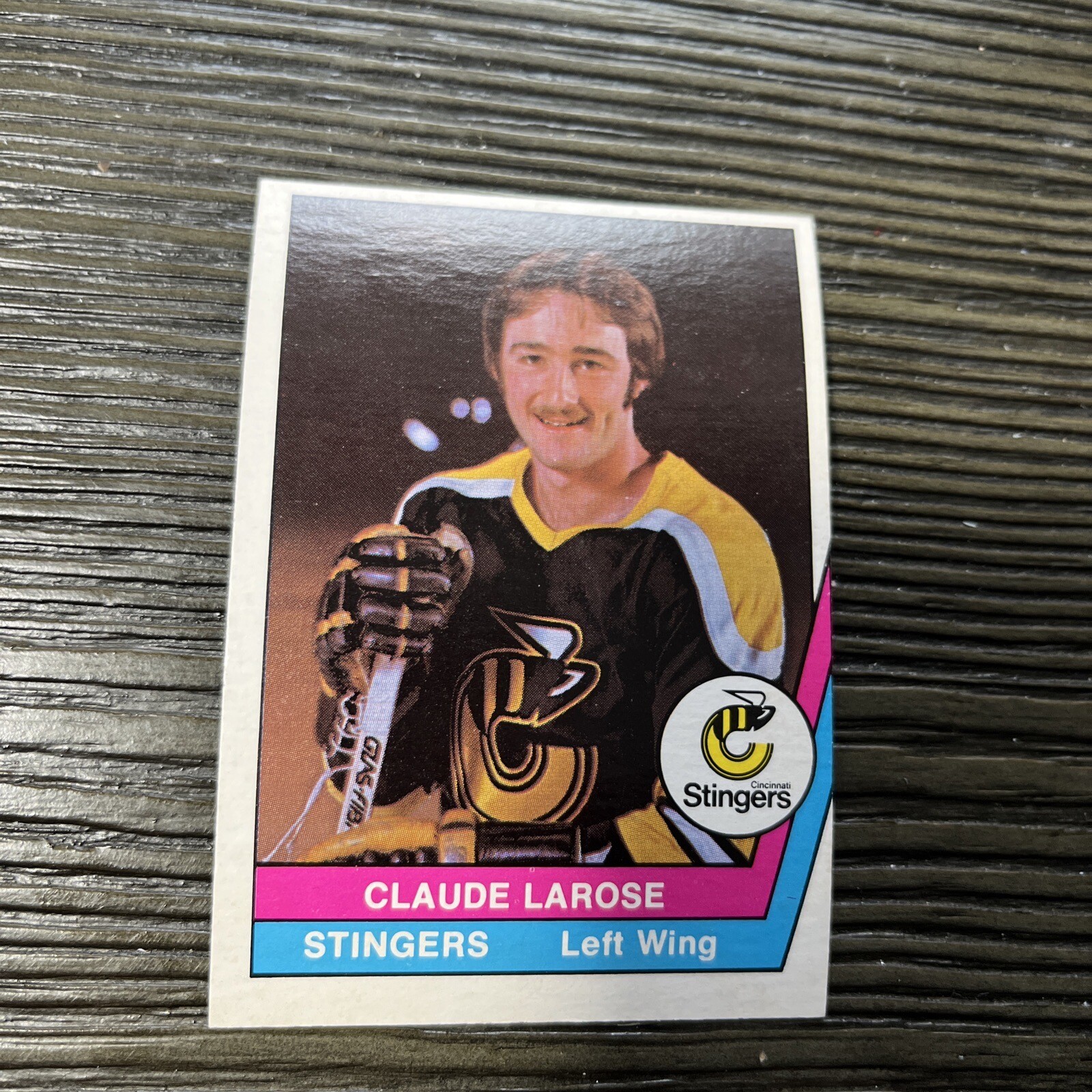 1977 O-Pee-Chee WHA #43 Claude Larose Cincinnati Stingers Winger