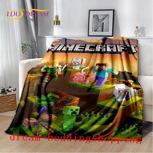 Minecraft Creeper Fleecedecke Überwurf Schlafsofa warm weich Decke Flanell Geschenk - Bild 8 von 74