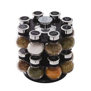Revolving Spice Rack Kitchen Countertop Organizer Storage 16 Jars