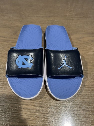 Brand New Jordan Hydro 7 V2 UNC North Carolina Slippers Size 8 Men CT7153-144 - Picture 2 of 5