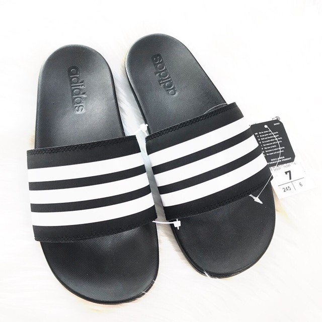 adidas women's adilette comfort slides white