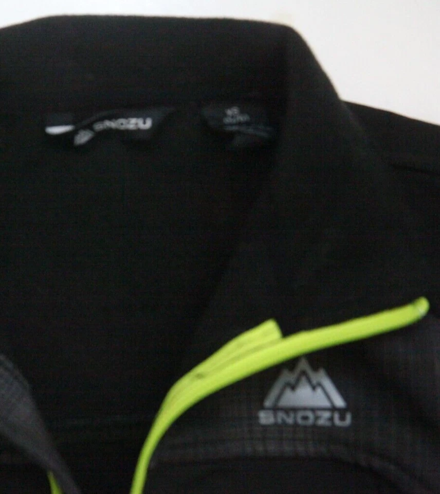 Abrigo Chaqueta Talla XS 5/6 Snozu Negro y Gris Poliéster Mezcla Spandex Niños Niños R15 Foto 3 de 4