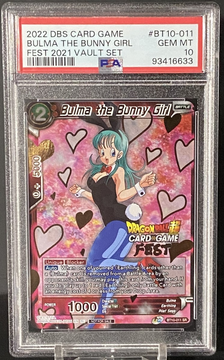 Dragon Ball Super Card Game Bulma The Bunny Girl 2021 Vault Fest