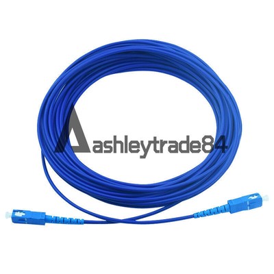 5pcs 5M SC Fiber Optic Patch Cord Anti rat Armored SM Single 9/125 Fiber Cable #