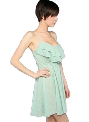 New The Flutter Away Dress by Free People Green White Striped S/P Small 4-6 | eBay New The Flutter Away Dress by Free People Green White Striped S/P Small 4-6 | eBay