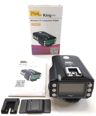 PIXEL King Pro 2.4GHz Flash Transceivers kit TTL LCD with PC Port for Sony