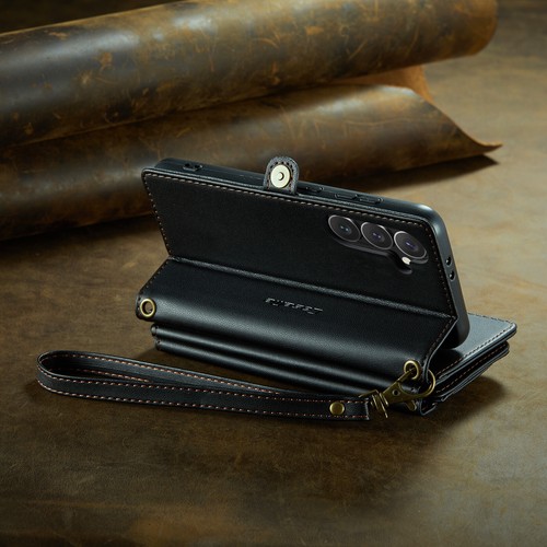 For Samsung A16 A36 A56 A15 A55 A14 Leather Magnetic Zip Card Wallet Case Cover - Picture 6 of 41