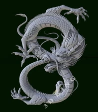 3D STL Model 13 DRAGON for CNC Router Aspire Artcam 3D Printer Engraver