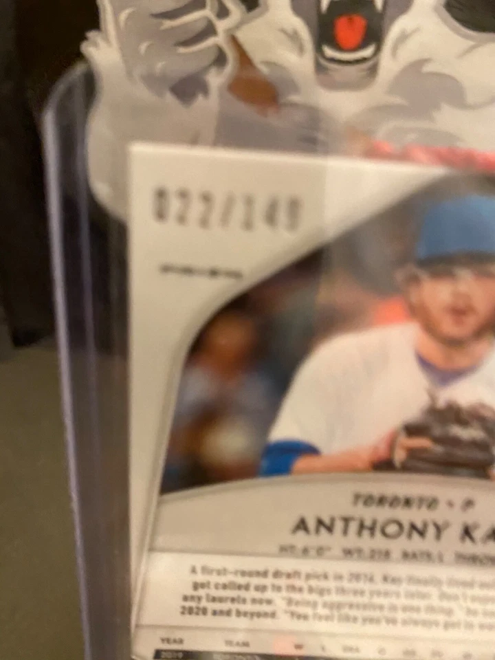 2020 Panini Anthony Kay Red Disco Prizm Rookie No.203 Toronto 22/149 - Image 3 of 3